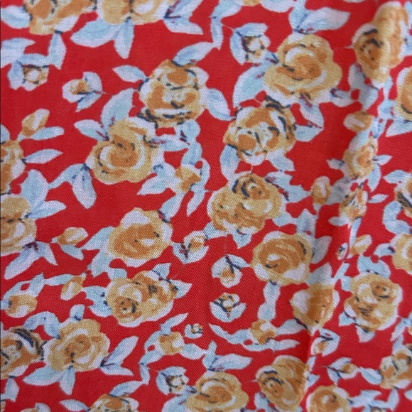 Free People Red Floral 2pc top and Maxi Skirt - Picture 10 of 16